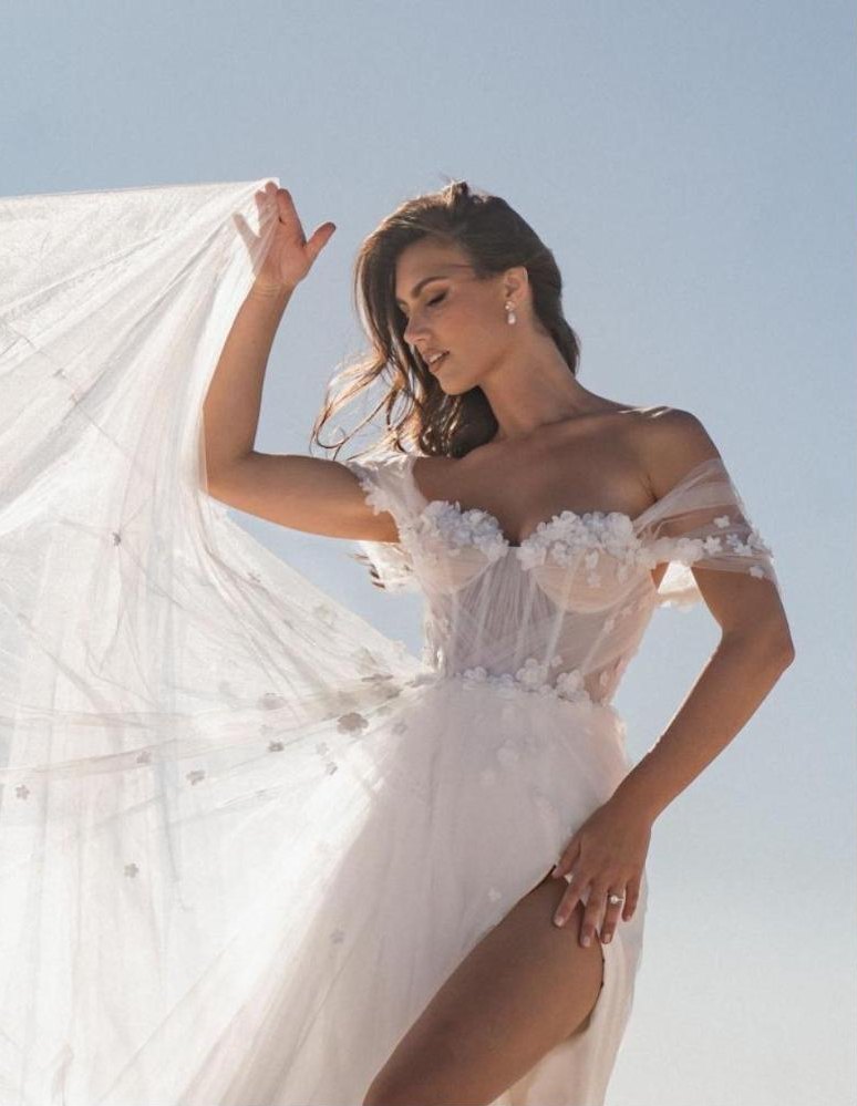 Braut im Brautkleid